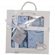 B03507: Sky 4 Piece Luxury Boxed Gift Set (NB-6 Months)